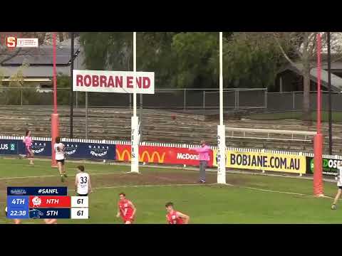 Rd 13 Torrens University SANFL U16s - North's Jay Saunders kicks winning goal