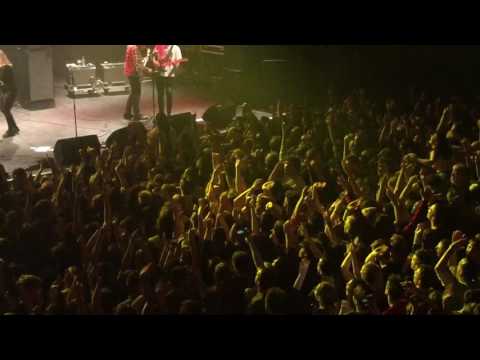 Two girls from the crowd sing The Weekend by Modern Baseball @ O2 Academy