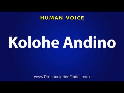 How To Pronounce Kolohe Andino