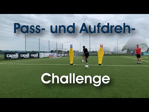 Fußballtraining mit Abstand: Pass- und Aufdrehen-Challenge am Deutschen Fußball Internat