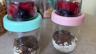 ComSaf 2 Pack 16 oz Overnight Oats Containers with Lids, Glass Jars with Airtight Lids Review