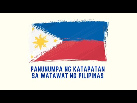 Panunumpa ng Katapatan sa Watawat ng Pilipinas | Voice Over
