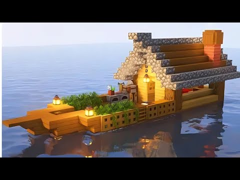 Scaro Mine  - Minecraft: survival Raft House 🛠️// Minecraft house tutorial // Minecraft survival house Tutorial