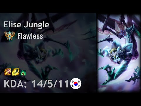 Elise Jungle vs Graves - Flawless - KR Challenger Patch 6.16
