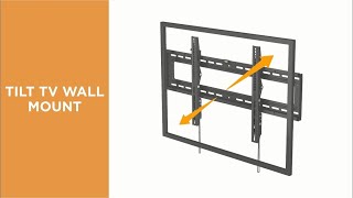 Economy Tilt Curved & Flat Panel TV Wall Mount-LP46-48T