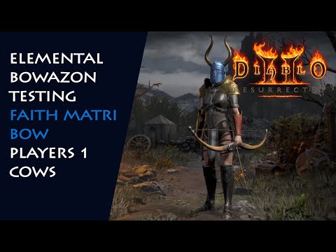 Elemental Bowazon Series: Faith Matriarchal Bow (Cold), P1 Cows - Diablo 2 Resurrected