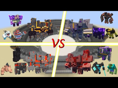 Minecraft Random Battle royale! Who will win? Minecraft mob battle!