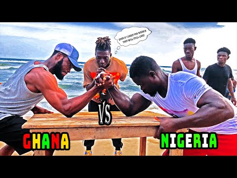 Beat Me At Arm Wrestling Win GH₵ 100 Vs Strangers!