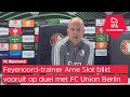Arne Slot: 'Ook zonder vuurwerk kunnen fans van Feyenoord er een fenomenale avond van maken'