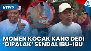 KAGETNYA DEDI MULYADI Diteriaki Ibu-ibu saat Tinjau Banjir, Dipaksa Minta Tukar Sandal Jepit