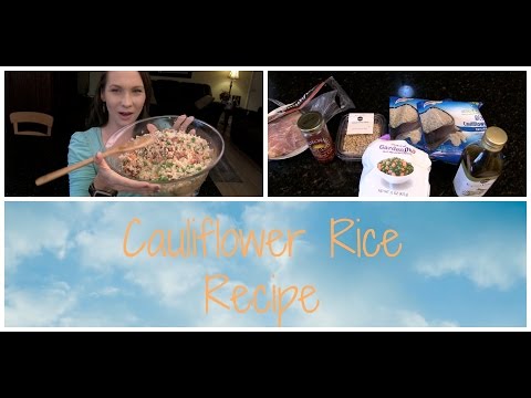 "Healthy" Cauliflower Rice Recipe! SO GOOD!