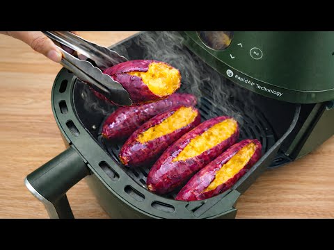 Stop Boiling Sweet Potatoes! This Simple Air Fryer Recipe Makes Them Melt Like Butter! | Tracy Tips