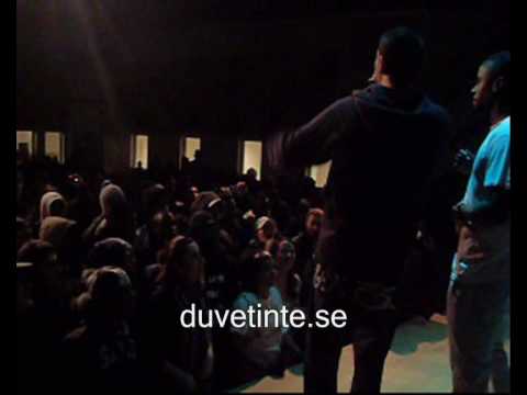 Stor, Kartellen, Aki & Martin Mutuba freestylar live @ 2LAX9 - duvetinte.se