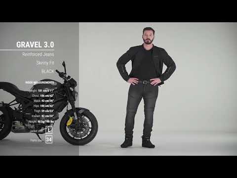 Мотоджинсы SHIMA GRAVEL 3.0 black + blue