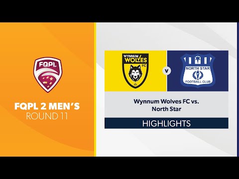 FQPL 2 Men's R11 - Wynnum Wolves FC vs. North Star Highlights