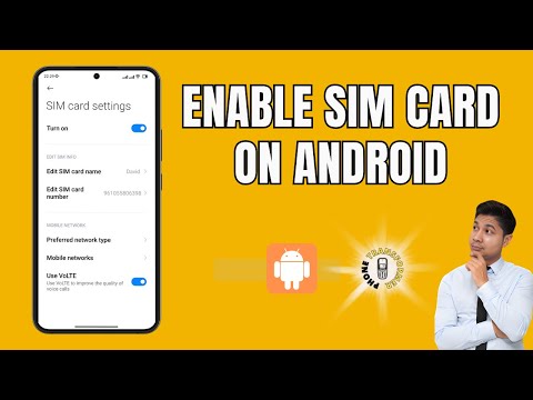 How to Enable a SIM card on Android