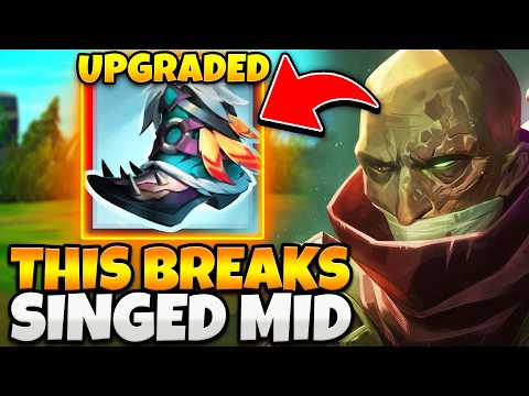 So Singed mid just got a massive upgrade this season... (40% SLOW REDUCTION)