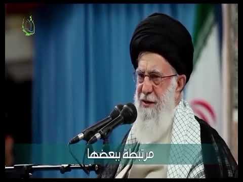 ⁣العراق وايران شعبان مرتبطان ببعض 🤍💚 ، السيد علي الخامنئي