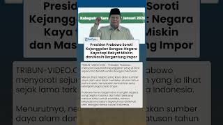 Heran! Prabowo Merasa Kondisi Bangsa Janggal: Negara Kaya tapi Rakyat Miskin dan Bergantung Impor