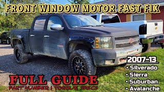 2007-13 How to Change Window Motor Regulator Assembly | GMC Sierra, Silverado, Avalanche, Suburban