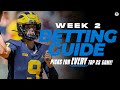 Free Picks for EVERY Top 25 game in College Football [Week 2 Betting Guide] | CBS Sports HQ