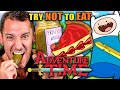 Try Not To Eat Adventure Time Jake S Perfect Sandwich Royal Tart Finn Cakes People Vs Food
