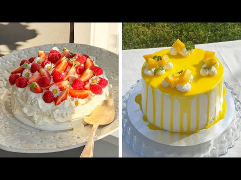 Easy Fresh Fruit Cake Dessert Recipes | フルーツケーキ作り | Sweet Cake