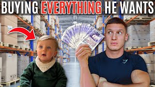 Buying my son EVERYTHING HE WANTS for his first birthday
