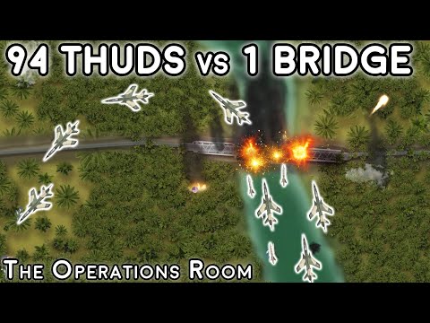 Rolling Thunder - 94 Thunderchiefs Attack the Dragon's Jaw Bridge, 1965