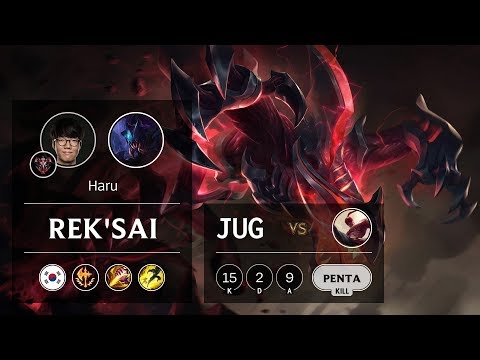 Rek'Sai Jungle vs Lee Sin - KR Grandmaster Patch 9.7
