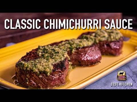 Steak with Classic Chimichurri Sauce