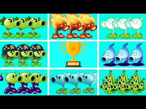 Random 8 Strongest PEA Plants Battlez - Who Will Win? - PvZ 2 Plant vs Plant