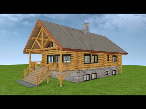 Complete Tour of My Log Home Plans (Walkthrough Model)