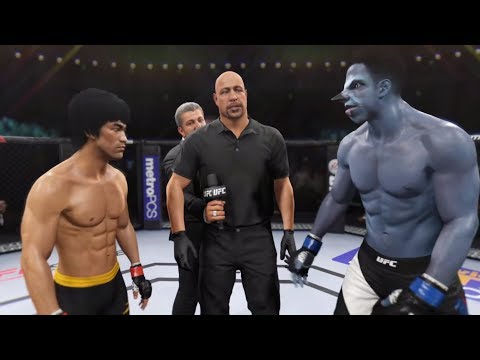 Bruce Lee vs. Raven (EA Sports UFC 2) - CPU vs. CPU