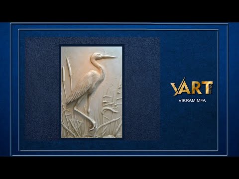 Crane Bird Carving in Plaster (Step by Step)