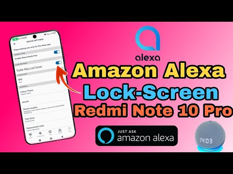 How to use Amazon Alexa on lock screen in Redmi Note 10 Pro phone | Alexa new update lockscreen