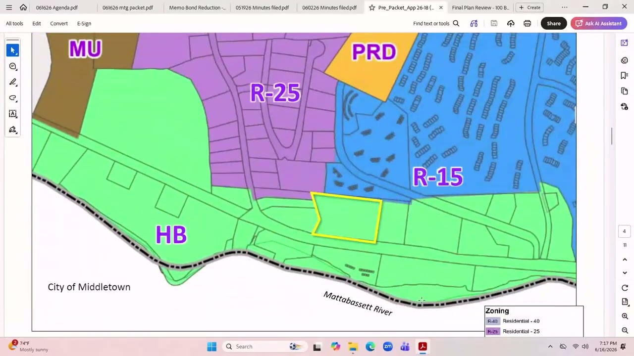 From the Planning and Zoning