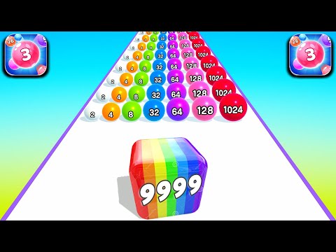 Satisfying Mobile Game Top Videos Tiktok Gameplay 12345 Level Ball 2048, Marble Run, ... 268KJHVI