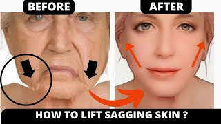 SAGGING CHEEKS AND SMILE LINES LIFTING ! FACE SMOOTHING EXERCISES | SAGGY SKIN, JOWLS, FROWN LINES