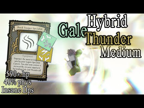 Best Hybrid Gale Thunder Medium Build (ShockTrooper) | Deepwoken