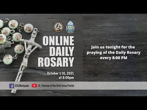 Online Daily Rosary | October 6, 2021 | Wednesday | The Glorious Mysteries