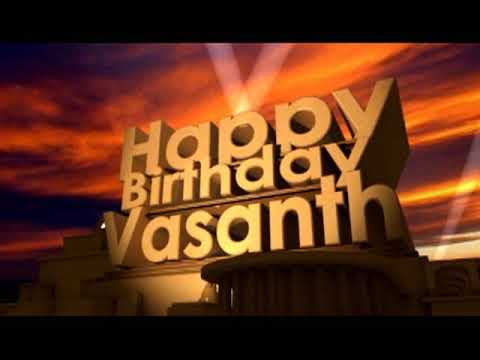 Happy Birthday Vasanth