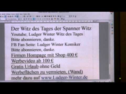 138 Ludger Winter Witz des Tages der Spanner Witz