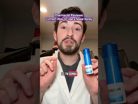 HOW TO USE A NASAL SPRAY THE CORRECT WAY! Pharmacist Reviews #nasalspray #allergies #nasalcongestion