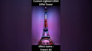 Custom lighted LEGO Eiffel Tower by Looma-Leds