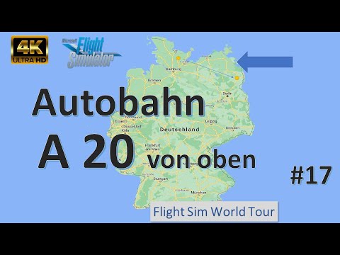 Autobahn A20 von oben ▪  4K ▪ Bad Segeberg bis Kreuz Uckermark A11