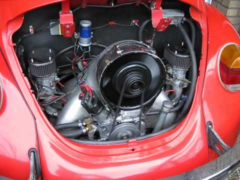 Porsche 914 engine in a 1303 VW bug from 1975 - Fisrt start!