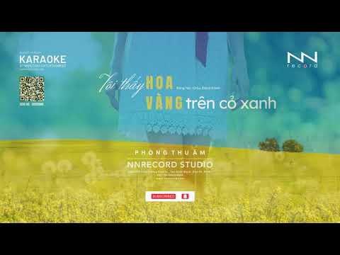 KARAOKE -  TÔI THẤY HOA VÀNG TRÊN CỎ XANH (Acousitc Guitar) - TONE NỮ