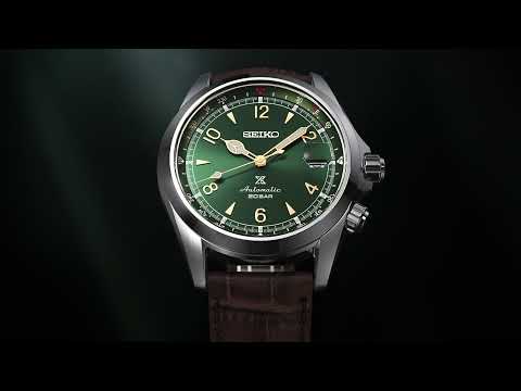 Seiko Prospex SPB121J1 Alpinist Green Dial Brown Leather Strap-1