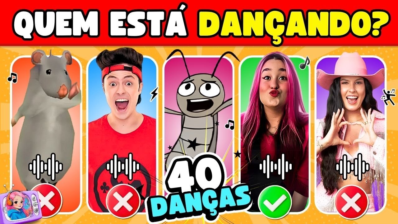 🕺QUEM ESTÁ DANÇANDO 🤔🎶Rato Milton, Emilly Vick, Enaldinho, Ana Castela, Round 6, Neymar, Gás, Natan